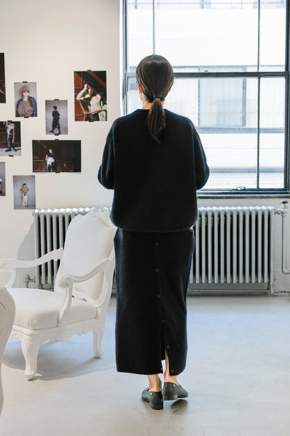 25AW Hamilton wool raccoon skirt /CT25323