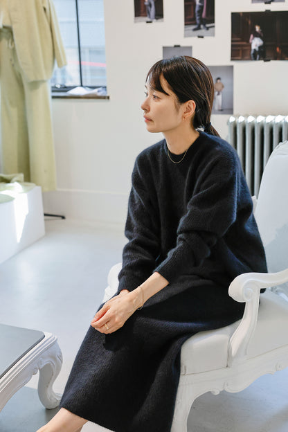 25AW Hamilton wool raccoon skirt /CT25323