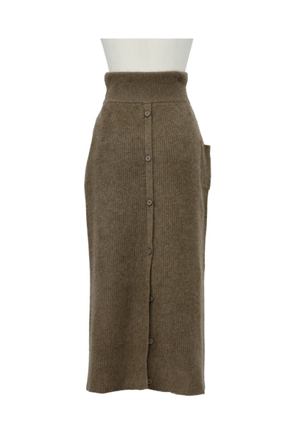 25AW Hamilton wool raccoon skirt /CT25323