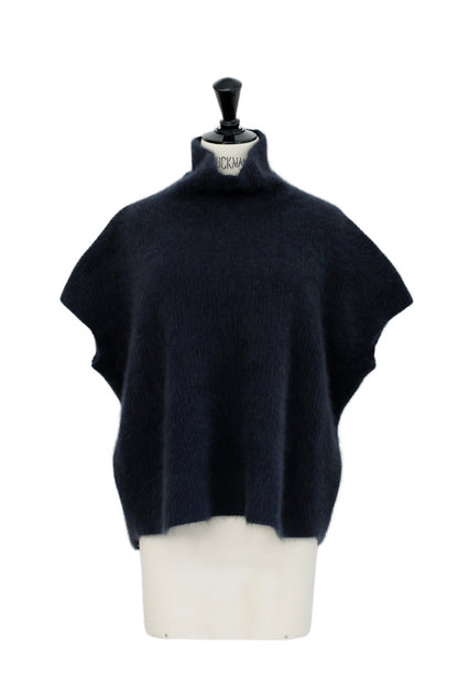 25AW Raccoon-fox turtleneck pullover with half sleeves /CT25326