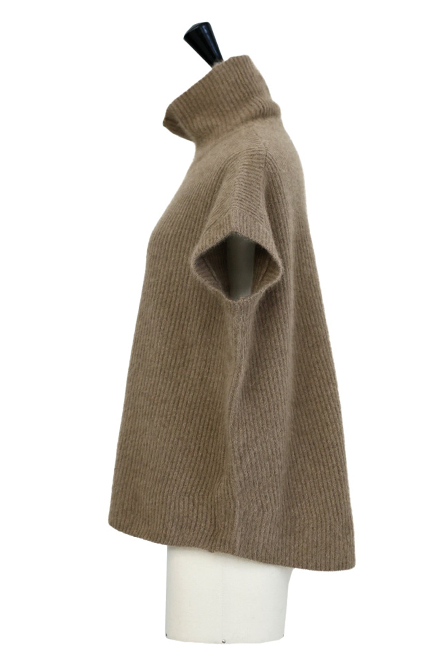 25AW Raccoon-fox turtleneck pullover with half sleeves /CT25326