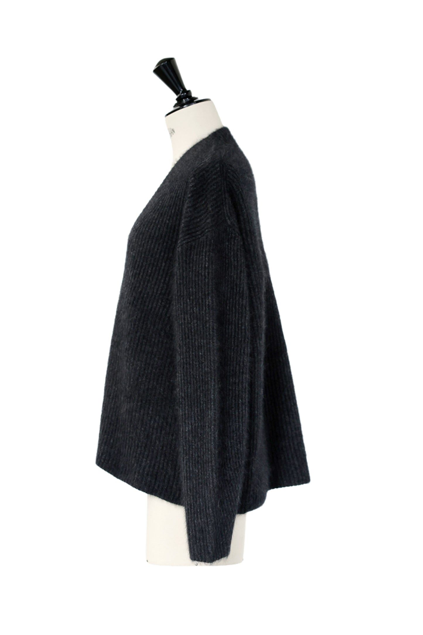 25AW Pull à col en V en raton laveur et renard /CT25327