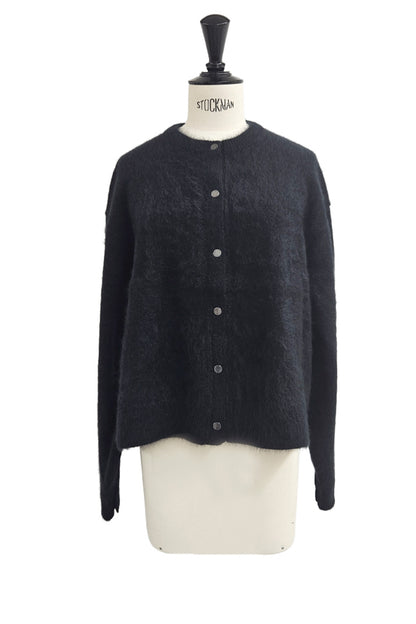 25AW Cardigan à boutons-pression en raton laveur /CT25330