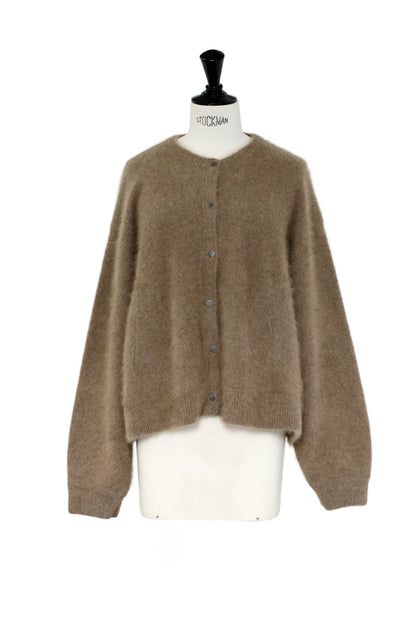 25AW Cardigan à boutons-pression en raton laveur /CT25330