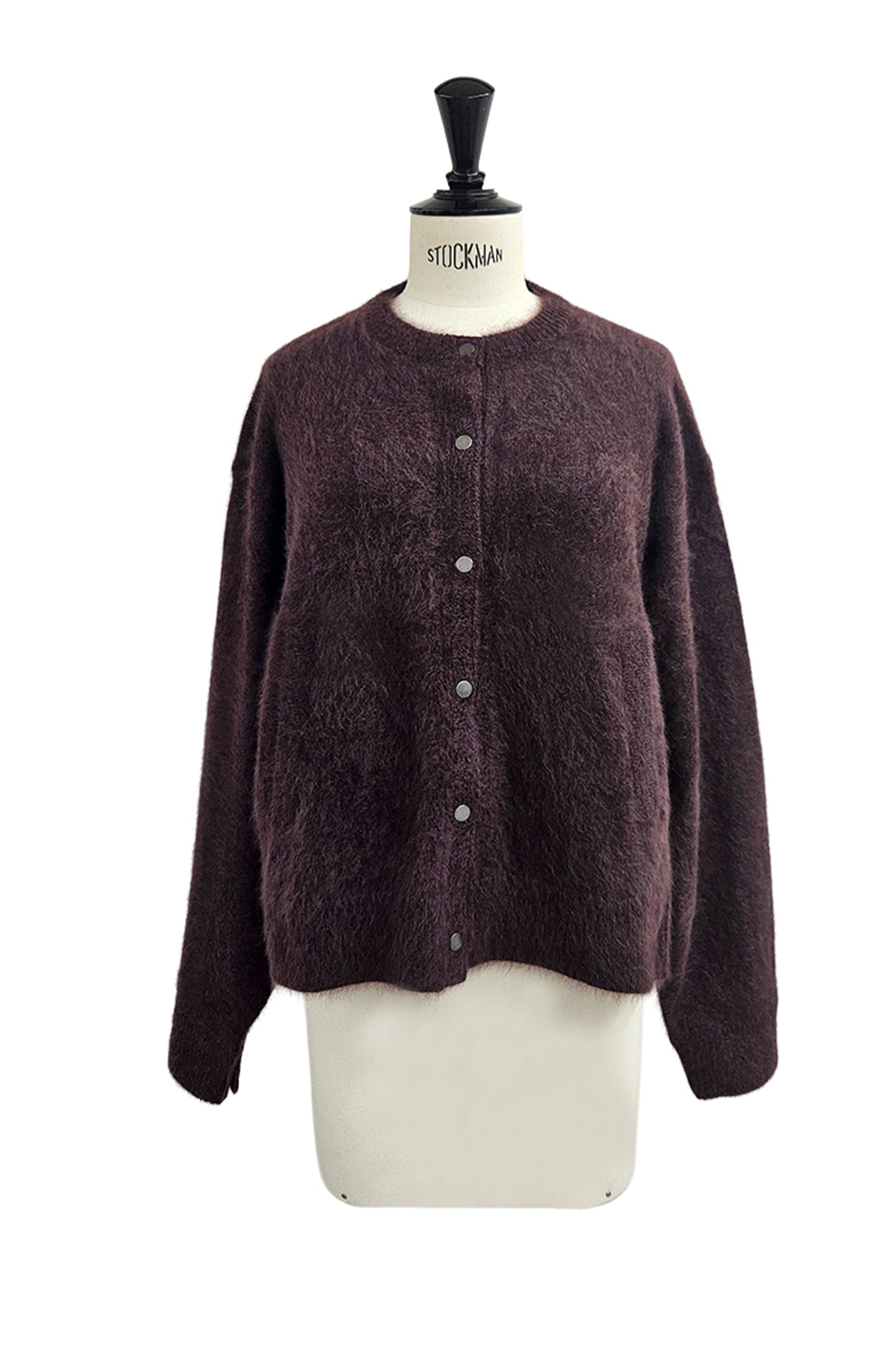 25AW Cardigan à boutons-pression en raton laveur /CT25330