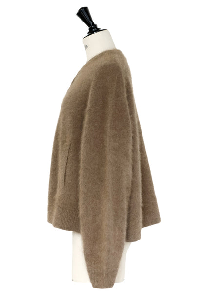 25AW Cardigan à boutons-pression en raton laveur /CT25330