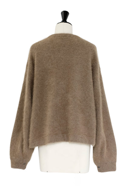 25AW Cardigan à boutons-pression en raton laveur /CT25330