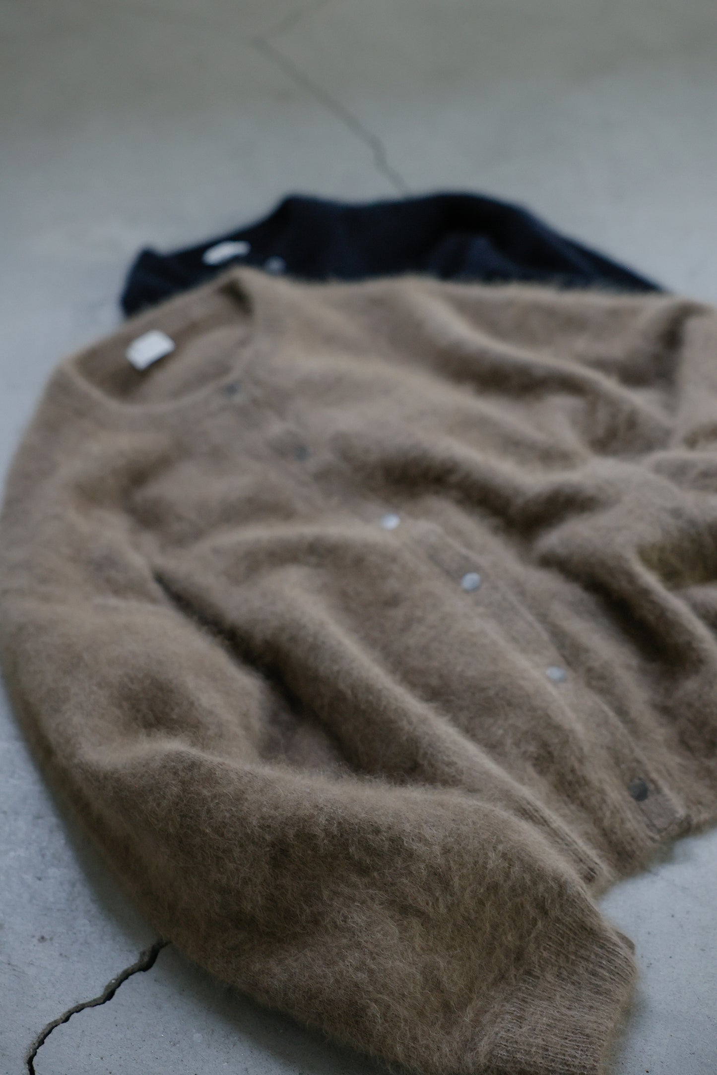 25AW Cardigan à boutons-pression en raton laveur /CT25330