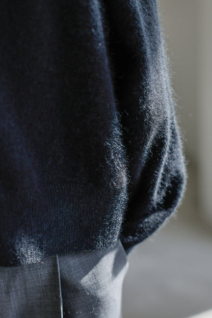 Pre-order/ 26capsule Cashmere raccoon cardigan /CT26110