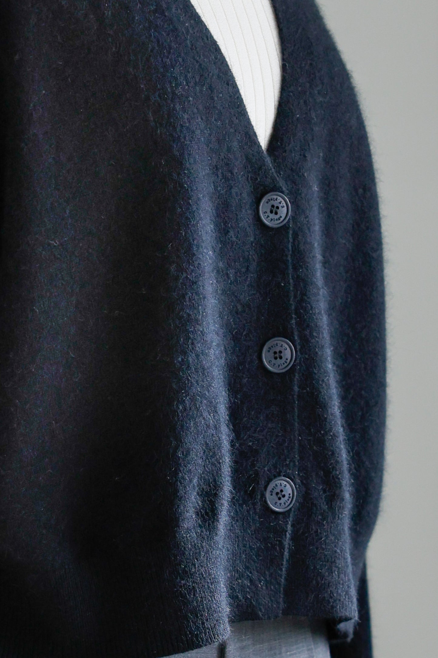 Pre-order/ 26capsule Cashmere raccoon cardigan /CT26110