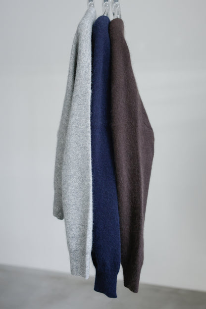 Pre-order/ 26capsule Cashmere raccoon cardigan /CT26110