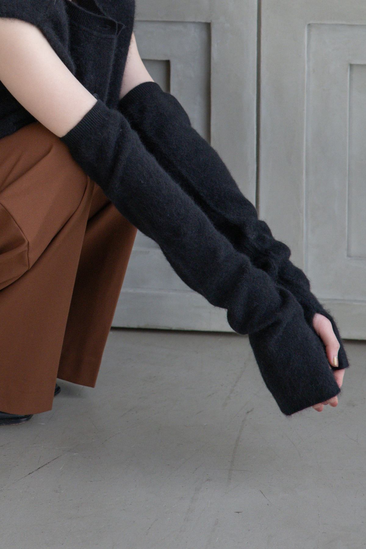 26AW RWS wool brushed arm warmer /5575