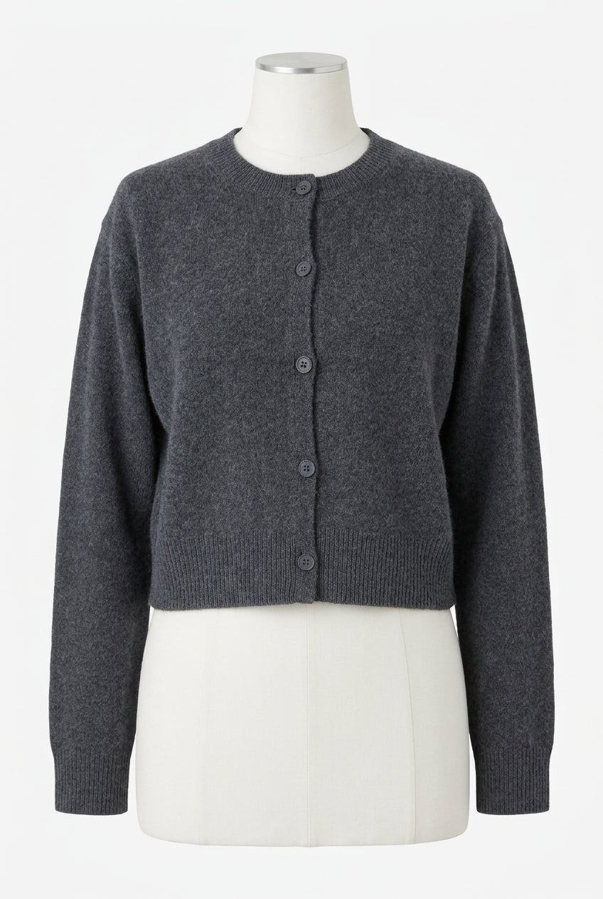26AW Cardigan court en raton laveur /CT26333