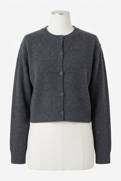 26AW Cardigan court en raton laveur /CT26333