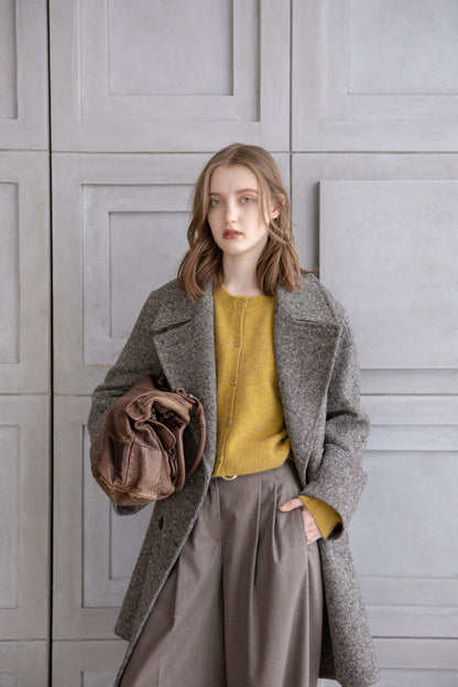 26AW Cardigan court en raton laveur /CT26333