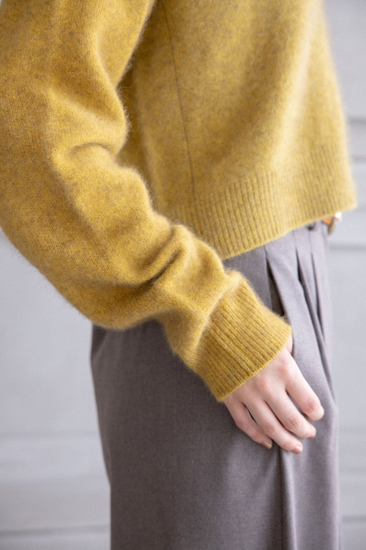 26AW Cardigan court en raton laveur /CT26333