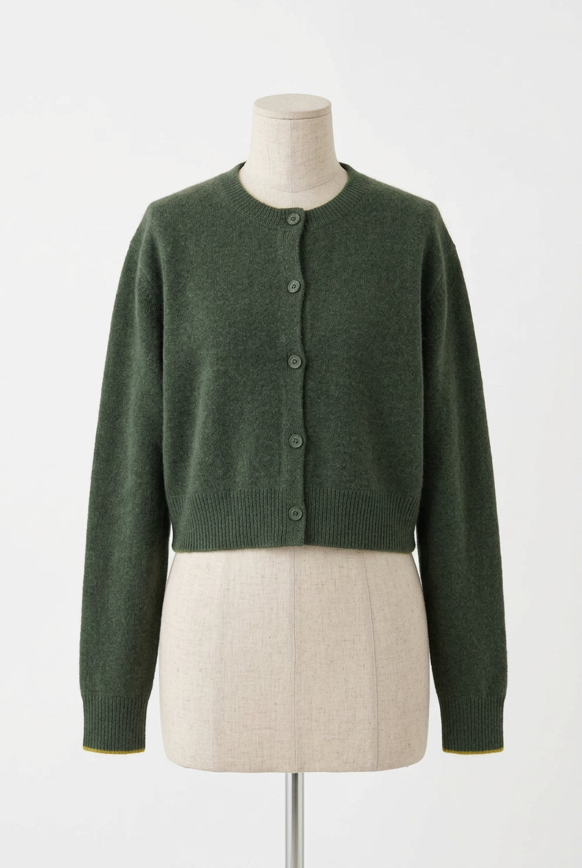 26AW Cardigan court en raton laveur /CT26333