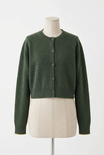 26AW Cardigan court en raton laveur /CT26333