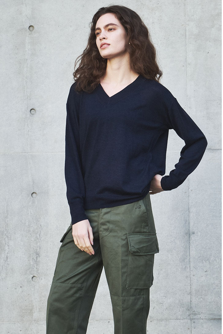 24AW Rws wool v neck pullover /CT22310