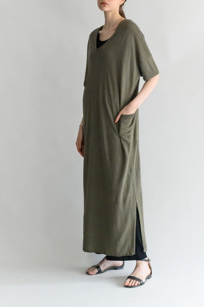 Linen 2way dress /CT24135