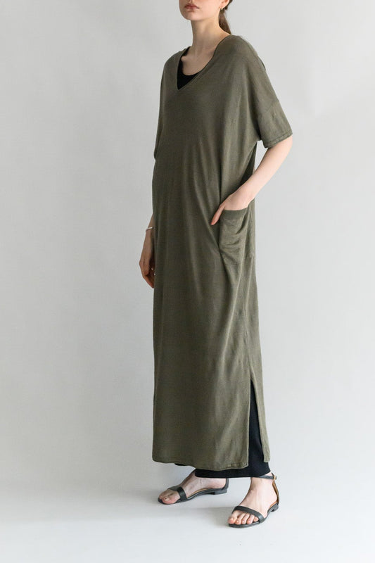 Linen 2way dress /CT24135