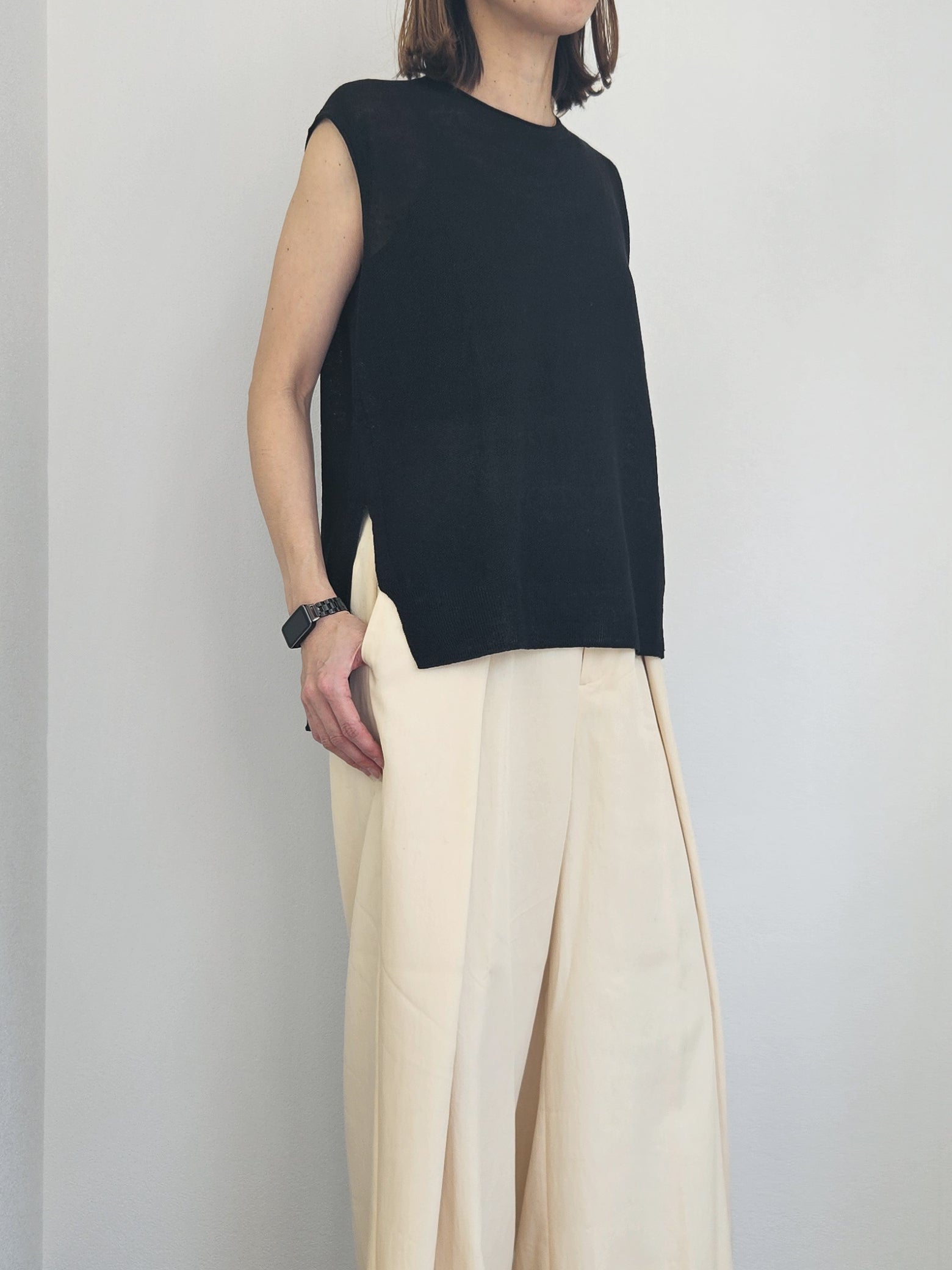 Plage - 【Plage】Sleeveless Knit PO C.T.plage - Online Store