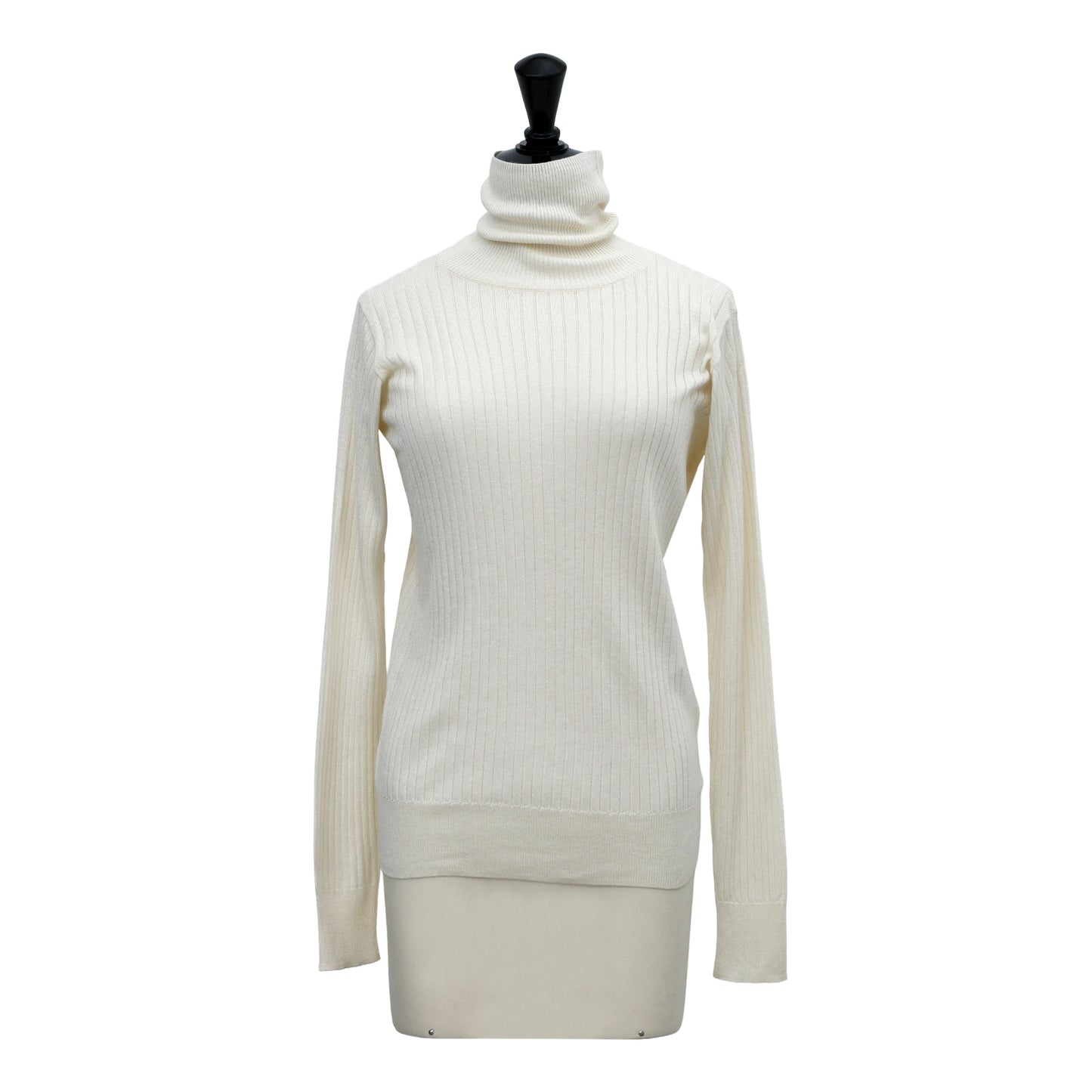 HOLIDAY20/ Re Stock Pull col roulé en cachemire et soie à larges côtes /5561