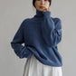 Wool cotton turtle neck pullover /CT21315