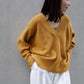 Wool cotton oversized pullover /CT21316