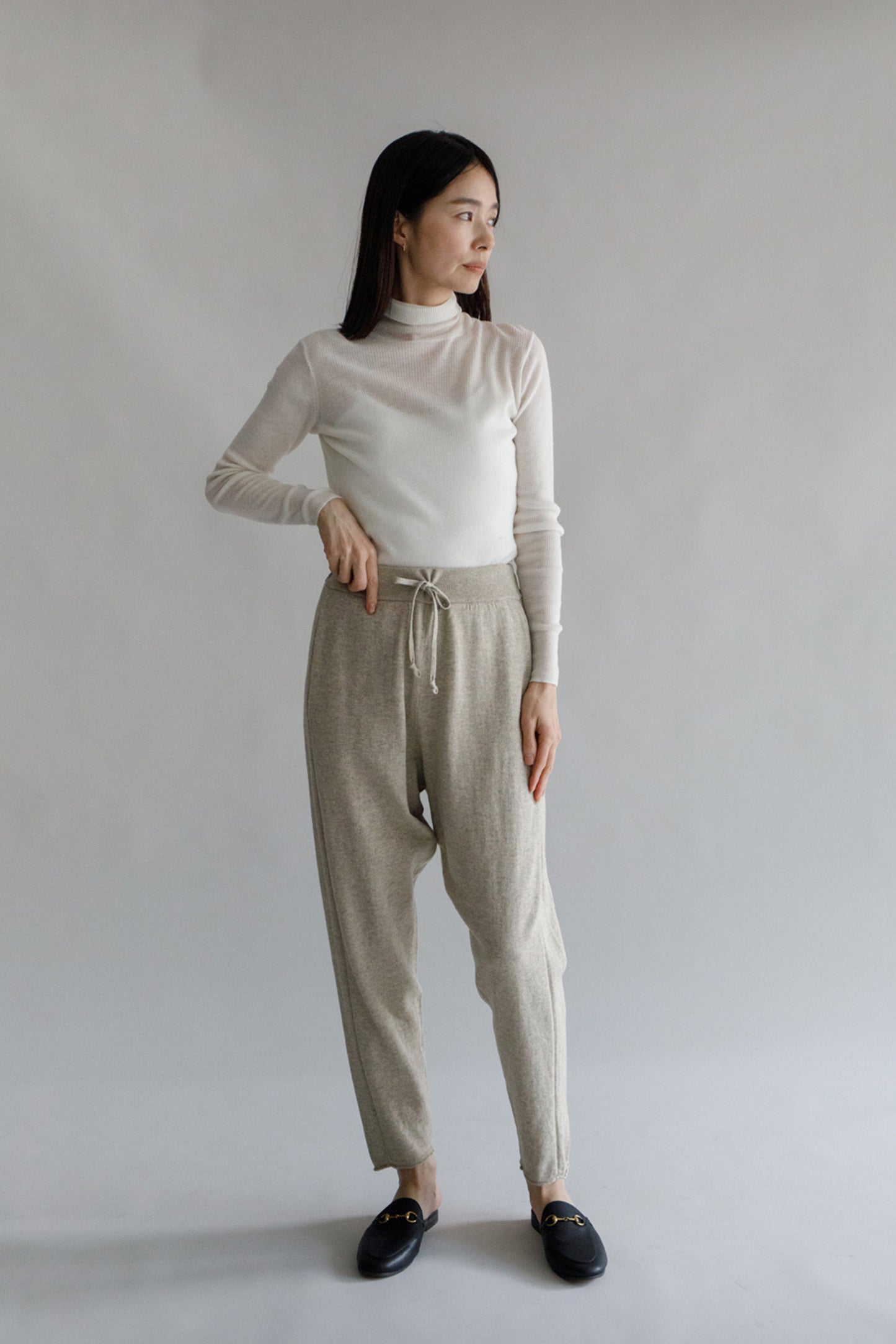 Pantalon en laine et coton /CT21317