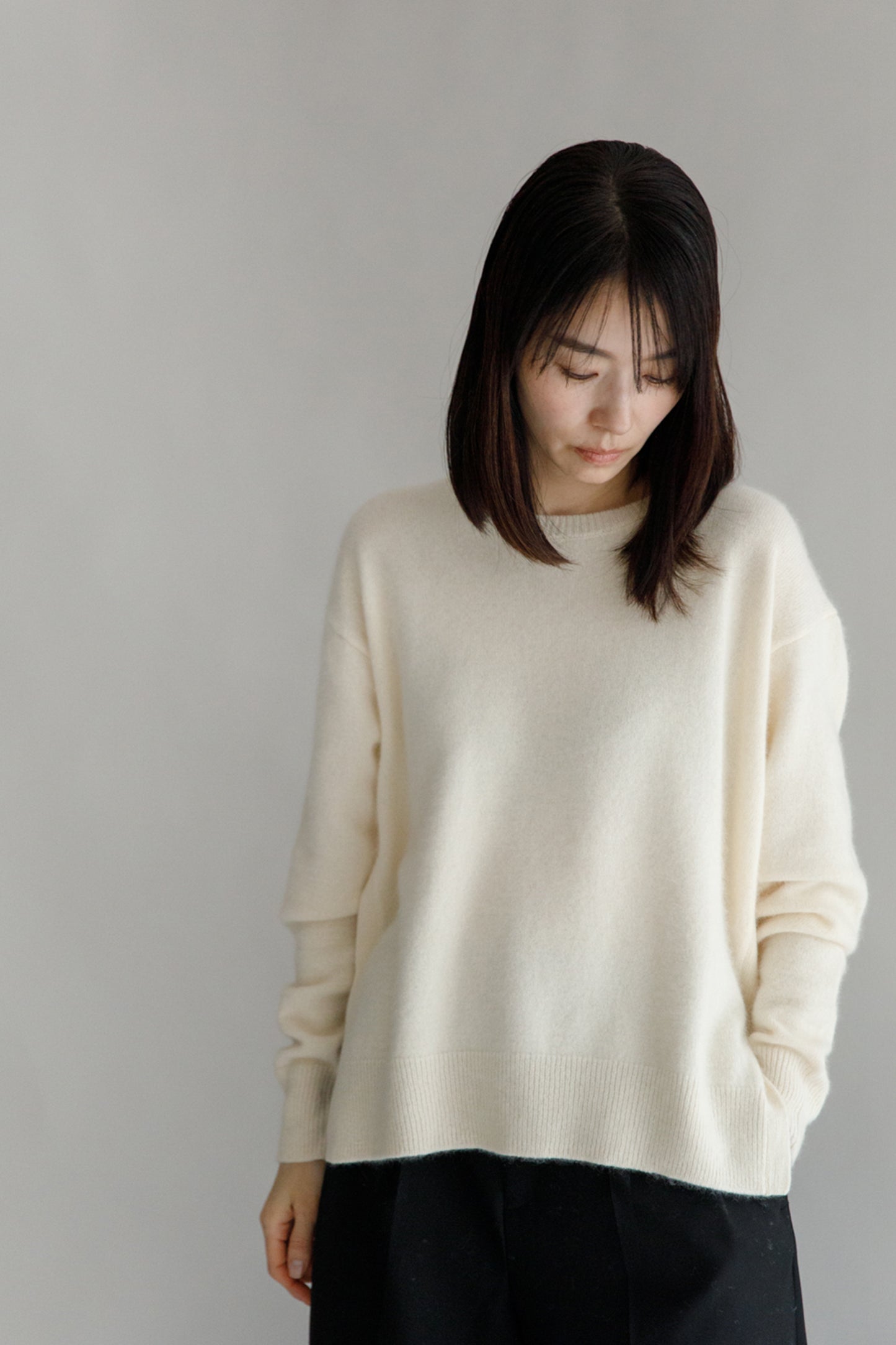 23AW Raccoon side slit pullover /CT21355