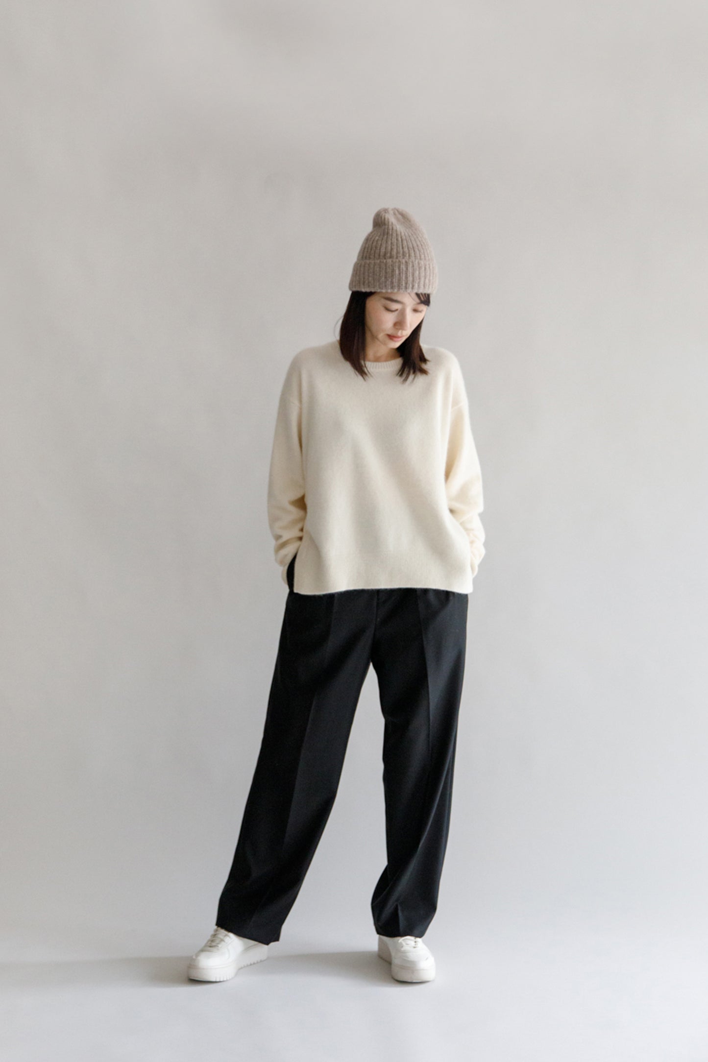 23AW Raccoon side slit pullover /CT21355