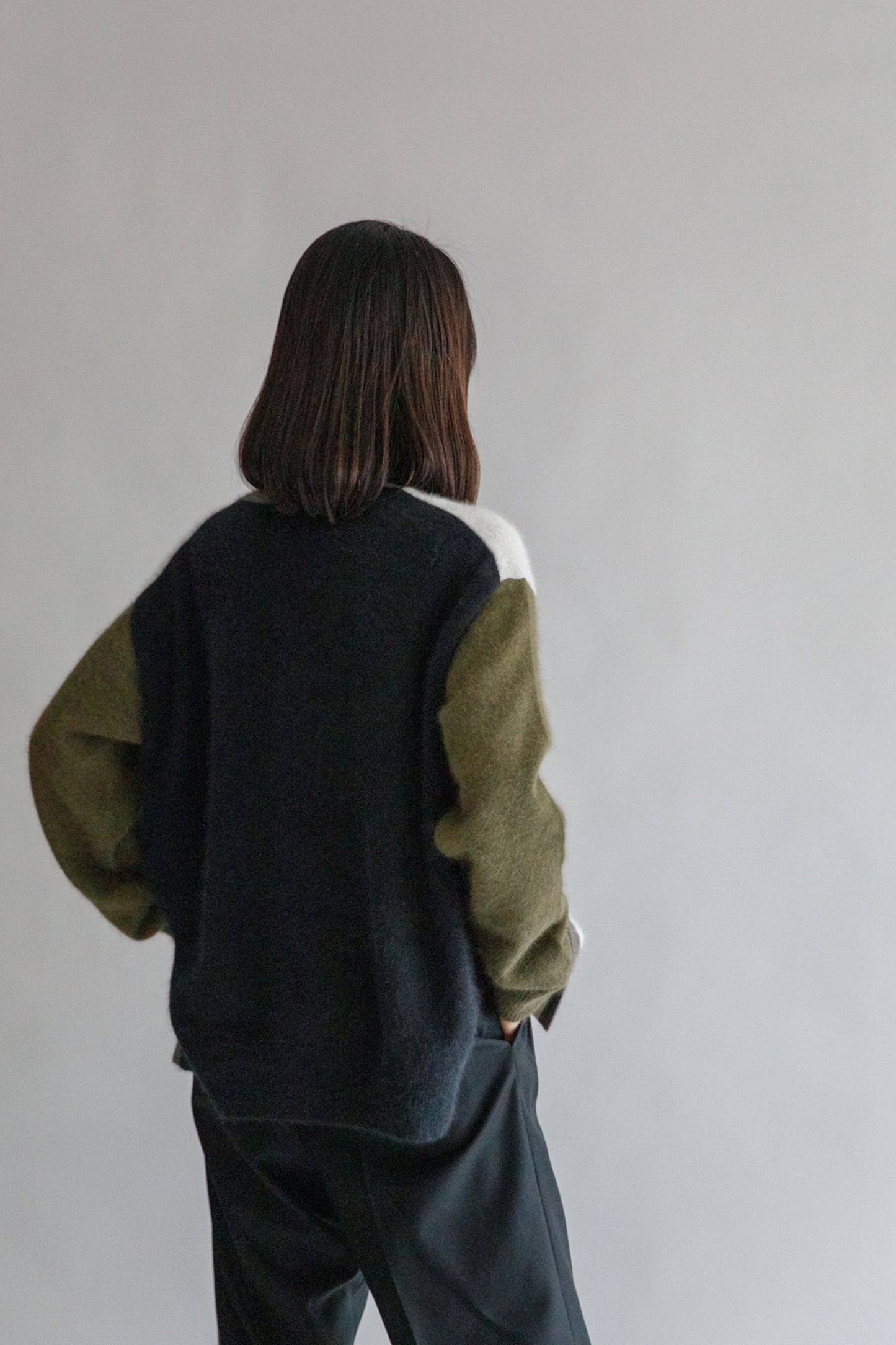 23AW Raccoon side slit pullover /CT21355