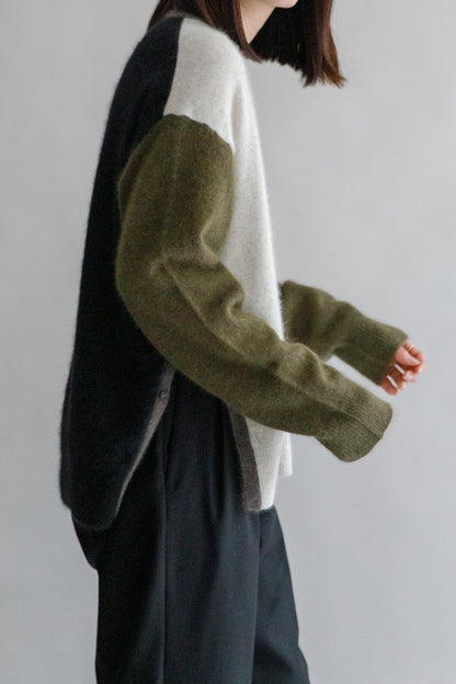 24AW Raccoon side slit pullover /CT21355