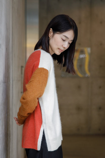 24AW Raccoon side slit pullover /CT21355