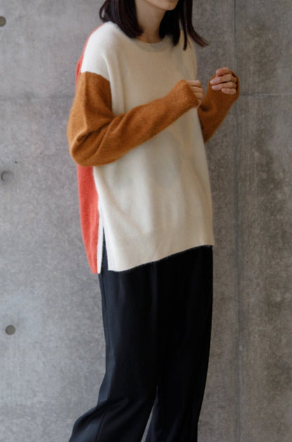 24AW Raccoon side slit pullover /CT21355