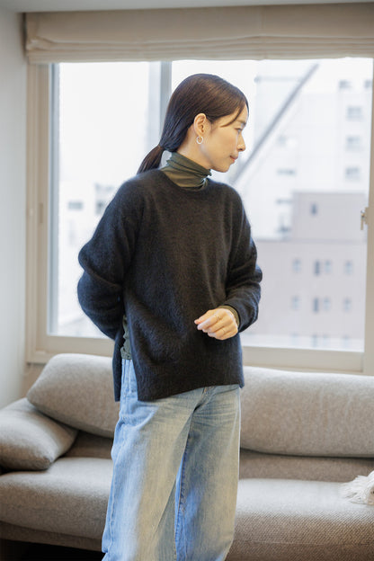 24AW Raccoon side slit pullover /CT21355