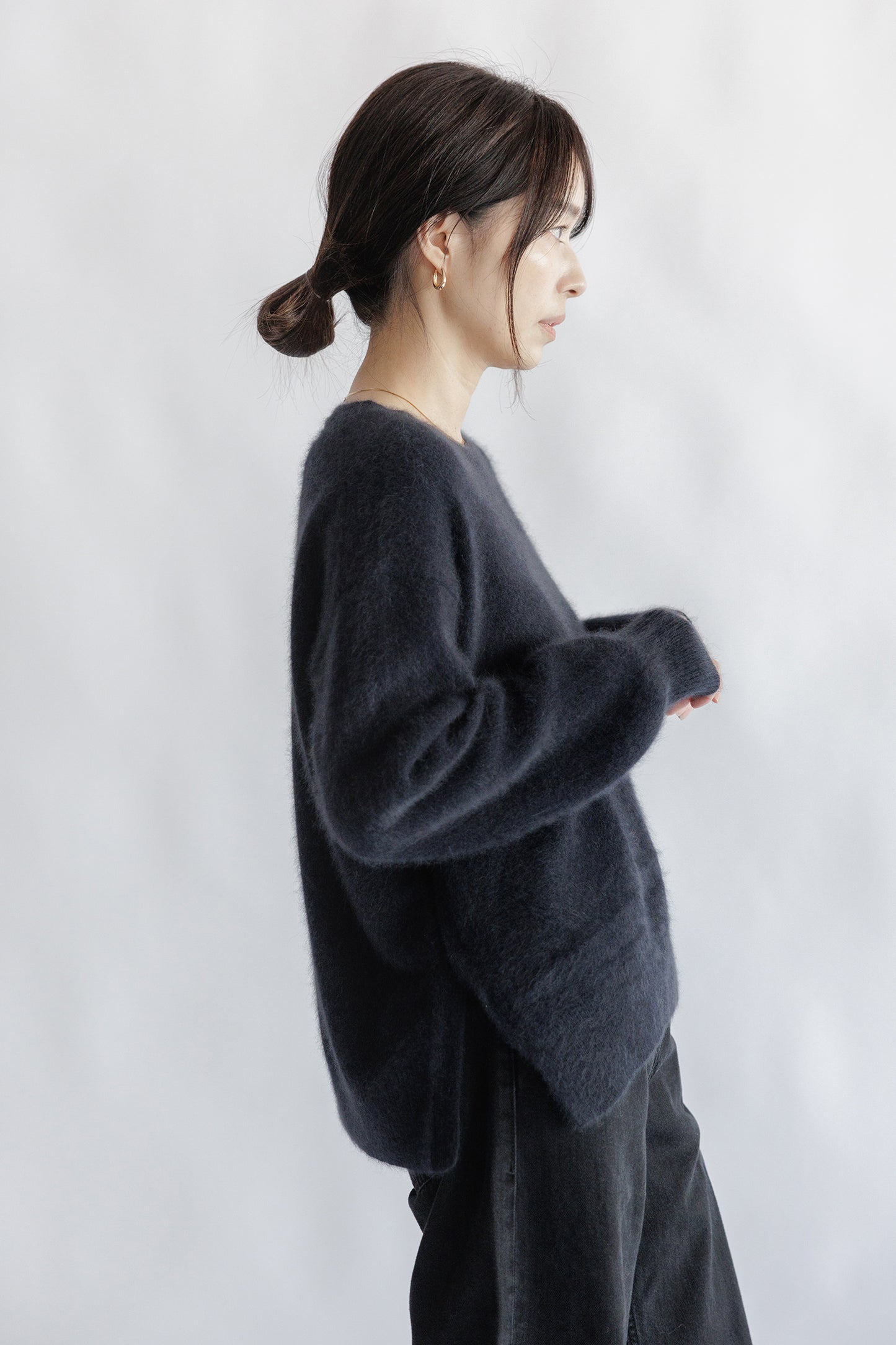 24AW Raccoon side slit pullover /CT21355