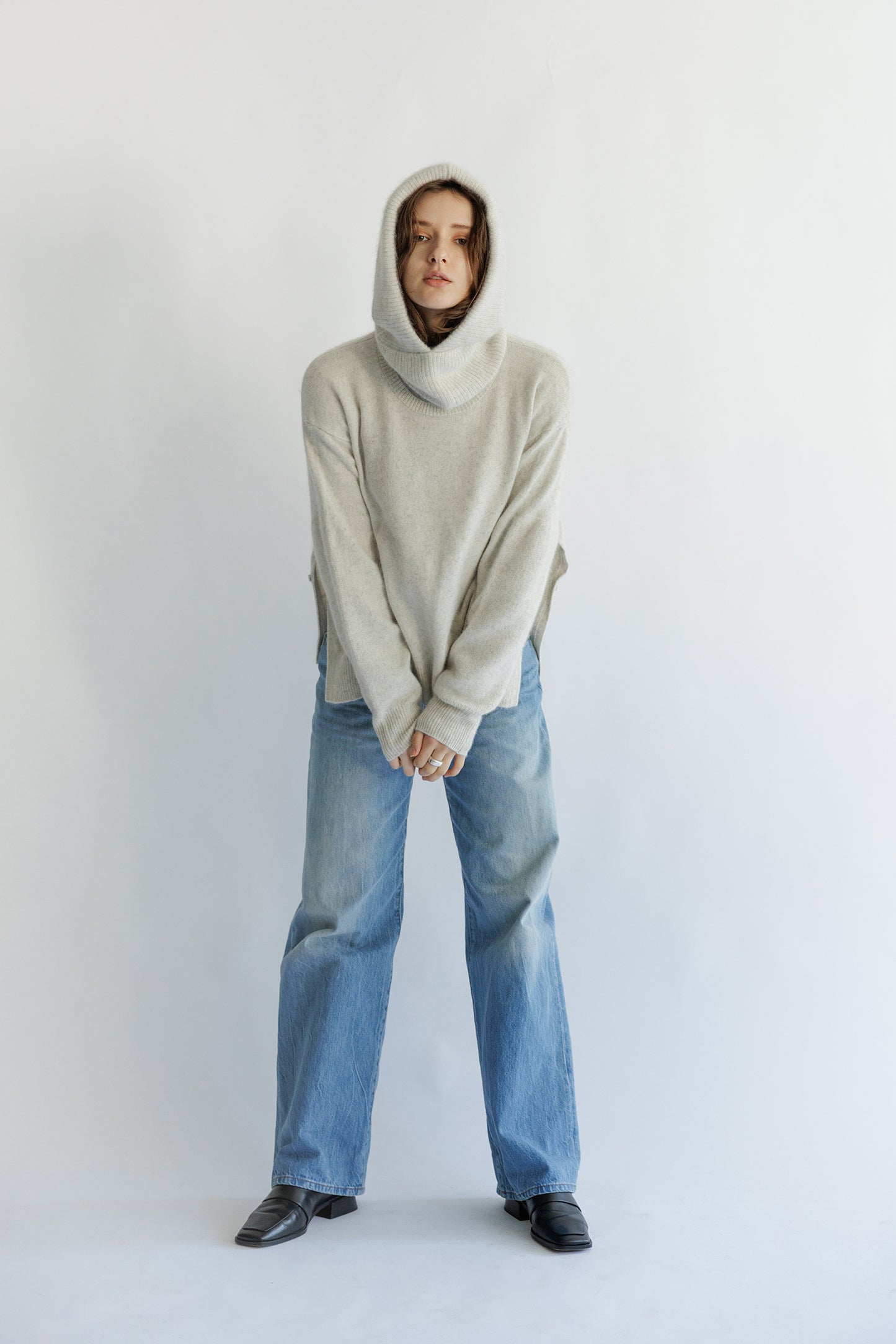 24AW Raccoon side slit pullover /CT21355