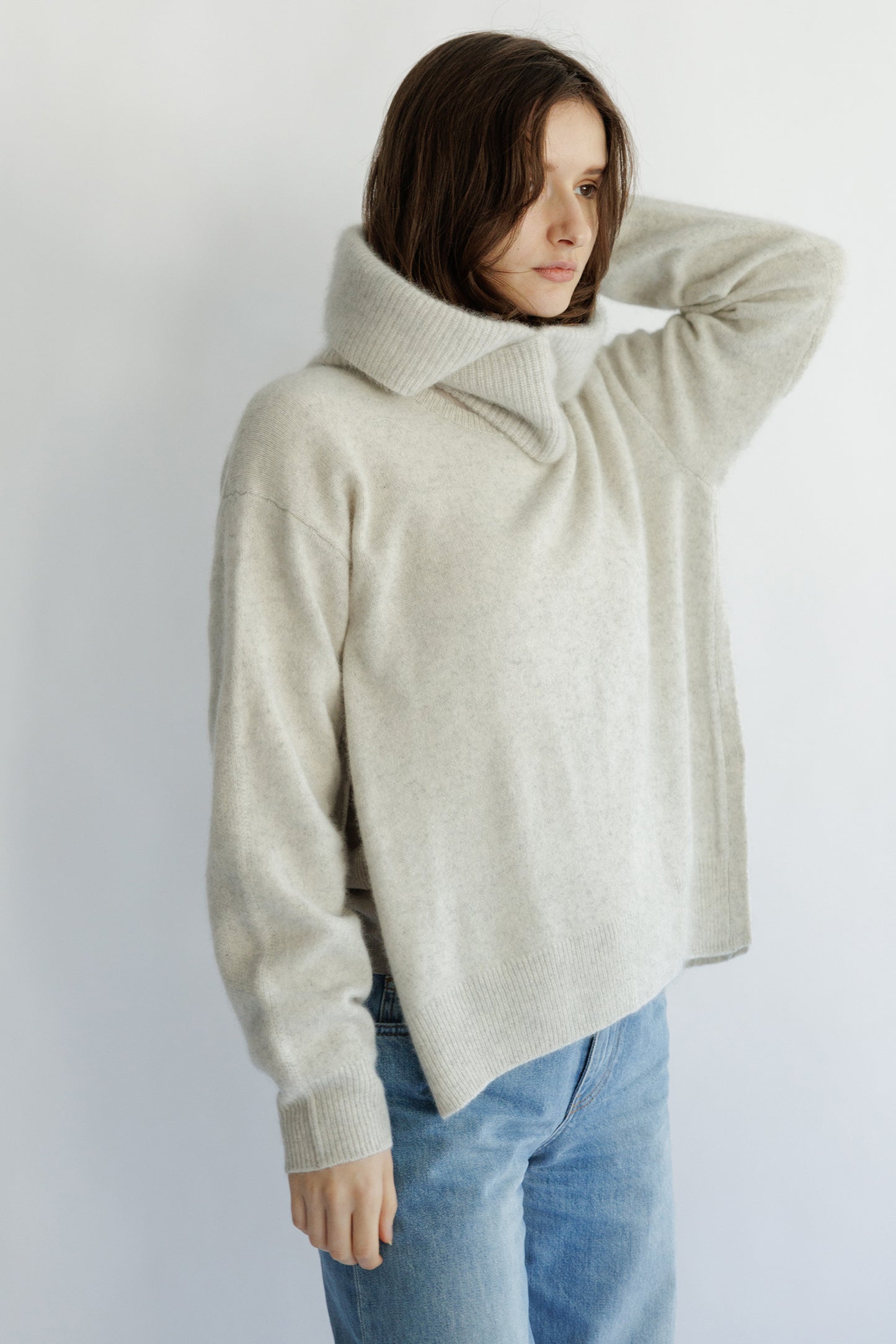 24AW Raccoon side slit pullover /CT21355