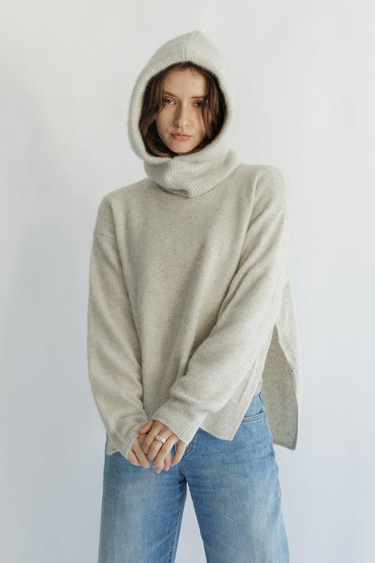 24AW Raccoon side slit pullover /CT21355