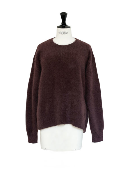 25AW Pull fente latérale en laine de raton laveur  /CT21355