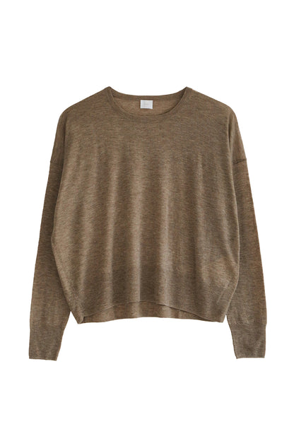 Original light wool oversized crew neck pullover /CT22309