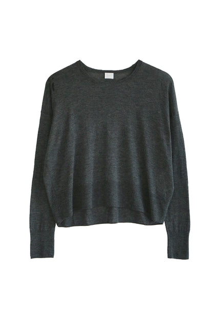 Original light wool oversized crew neck pullover /CT22309