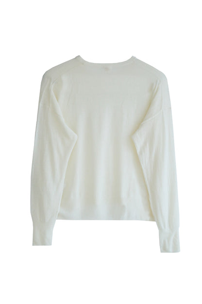 Original light wool oversized crew neck pullover /CT22309