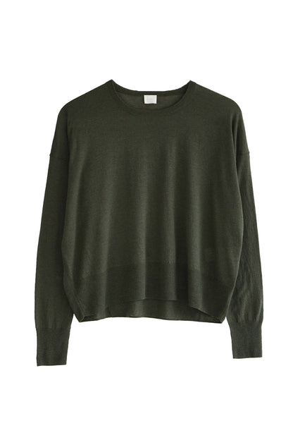 Original light wool oversized crew neck pullover /CT22309