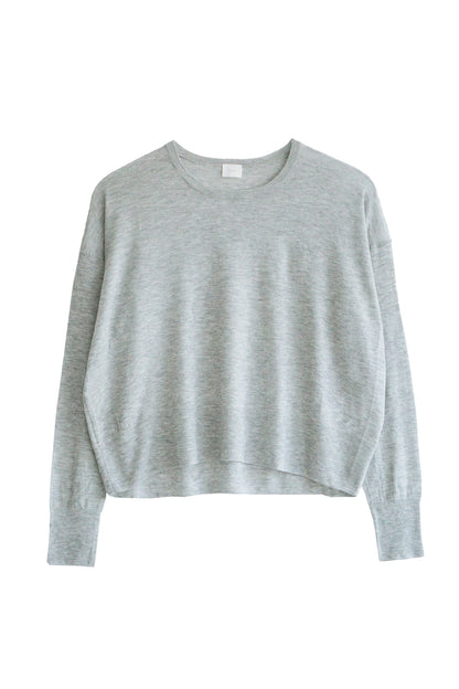 Pull ras du cou oversize en laine légère originale /CT22309