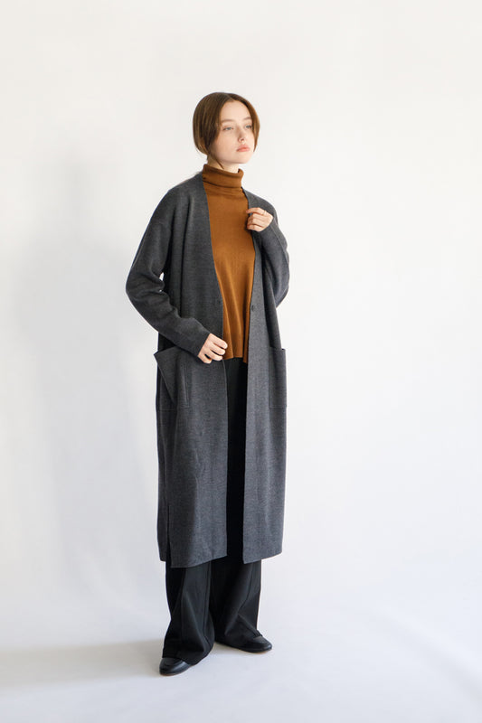 RWS wool long cardigan /CT22313