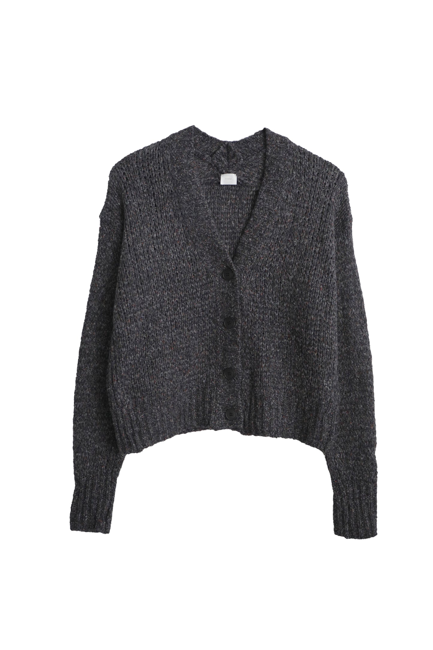 Wool cotton nep cardigan /CT22315