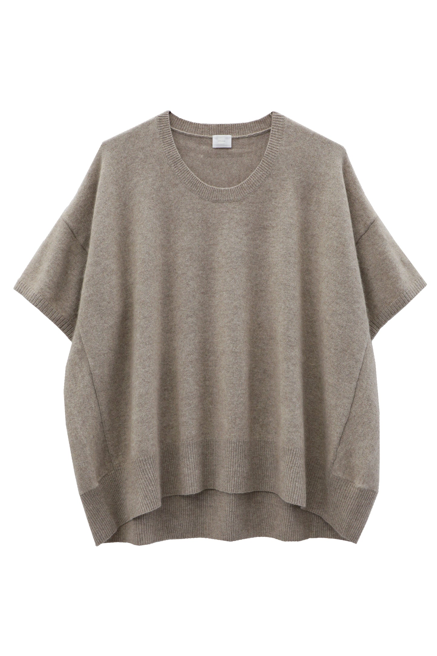 23AW Cashmere raccoon half sleeve pullover/ CT22332H